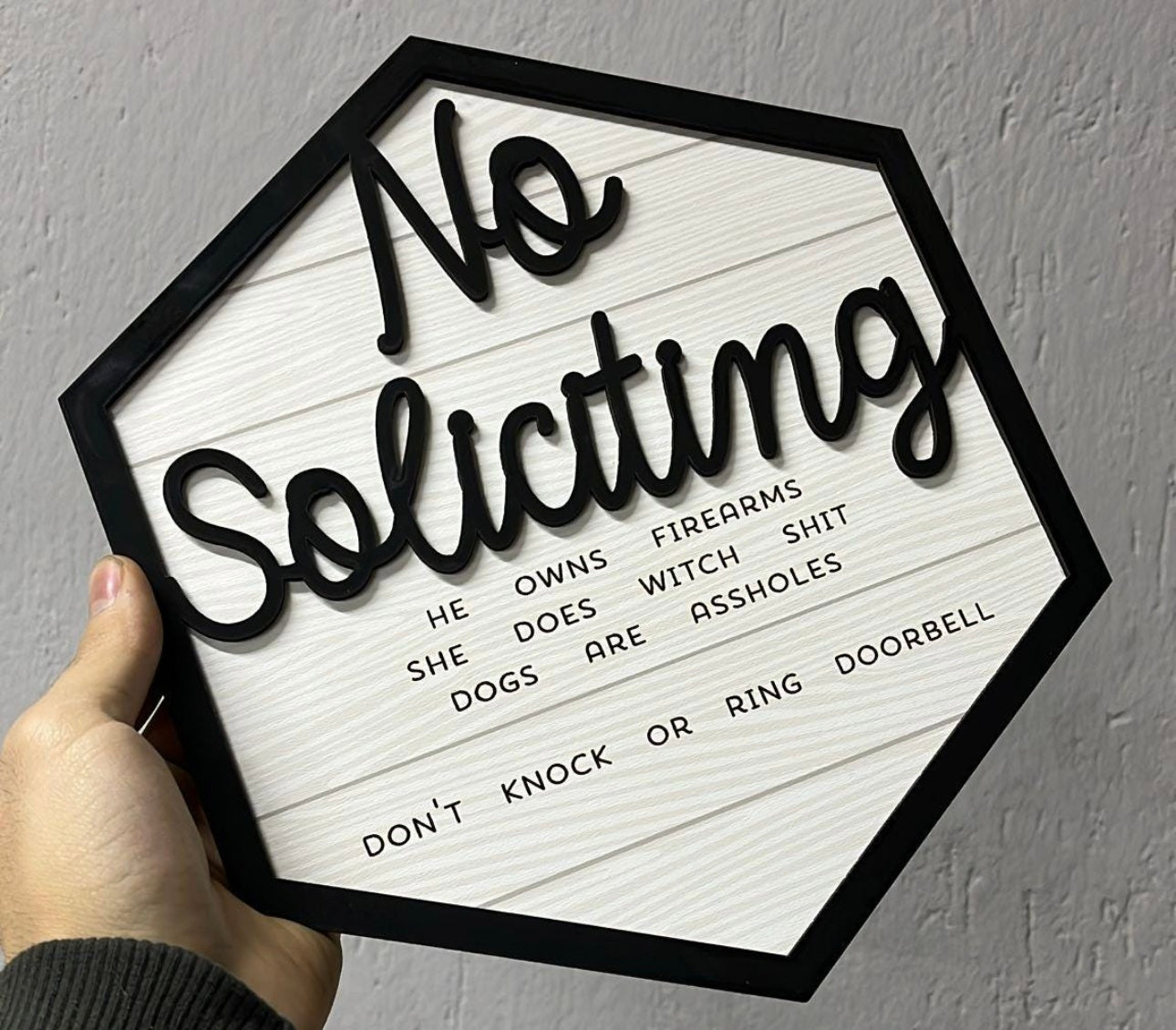 No Soliciting Sign (FREE SHIPPING)